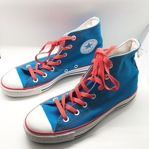 Converse All Star Hi Top Blue/Orange Sneakers 6